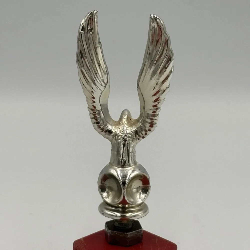 Vintage Silver‎ Metal Majestic Eagle Trophy Topper 2.75